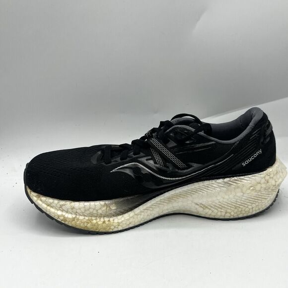 Saucony Womens Triumph 20 Black White Running Shoe Sneaker S10759-10 Size 9 - Picture 5 of 12